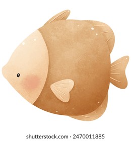 Adorable Sea Life Hand Drawn Illustration