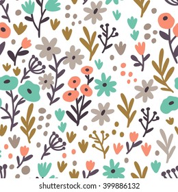 adorable seamless floral pattern