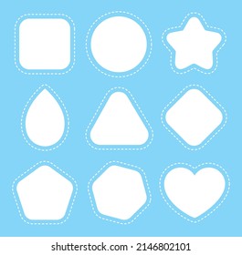 Adorable set of different rounded shapes which are fully editable.