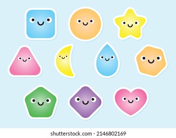 Adorable set of different rounded shapes which are fully editable.