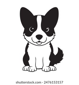 Adorable Shallotte the Dog: Unique Vector Illustration