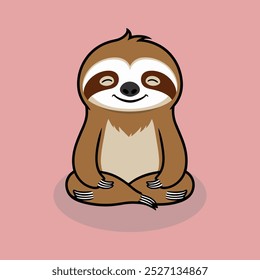 Adorable sloth animal . Funny animals