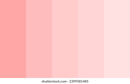 Adorable Sweet Baby Girl Color Palette Vector Illustration