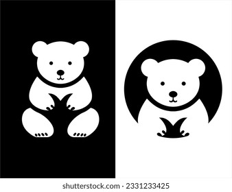 Adorable vector bear with sweet expression and fluffy coat, ready to win hearts.