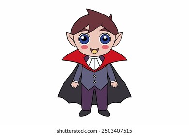 Adorable vector illustration of a cute girl in a cowboy costume, perfect for children's designs, western themes, and playful projects. High-quality and detailed artwork