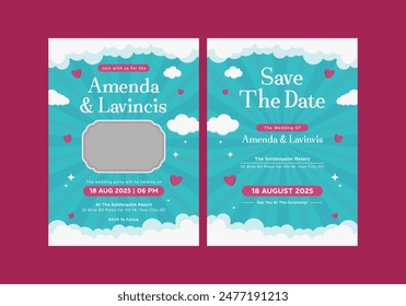 **Adorable Wedding Invitation Template**_ is clean, modern, simply style, and moreover it’s friendly use. It’s Quick And Easy to use to save your time.