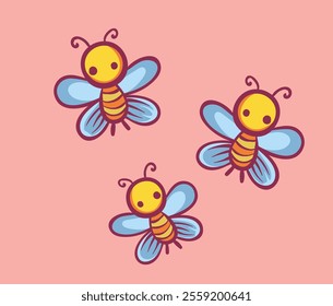 Adorable and whimsical, this design features three little bees buzzing together! Perfect for children's decor, nursery art, or anyone who loves cute and cheerful designs!