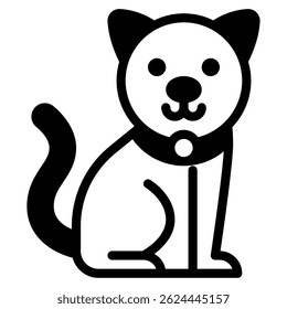 Adorable yellow cat with pink collar, ideal for web, social media, and marketing visuals.