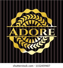 Adore golden badge