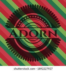Verschönern Sie den Weihnachtsbadhintergrund. Vektorgrafik. Detaillierte Angaben. 