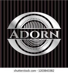 Adorn silver badge