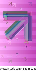 adornment beside mixed view, smart arrow vector background over opinion