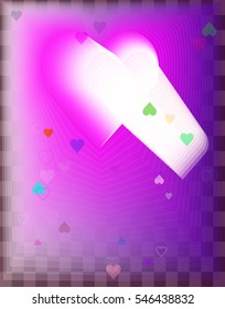 adornment in clever heart, popular vector beside cover