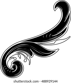 Adornment element is on white