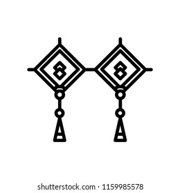 Adornment icon vector isolated on white background, Adornment transparent sign