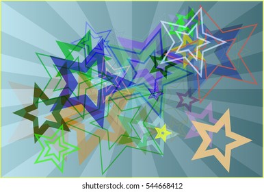 adornment and type around glossy horoscope