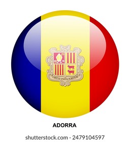 ADORRA flag button on white background
