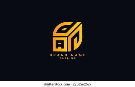 ADP, ADN, DAP, DAN, Abstract initial monogram letter alphabet logo design