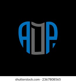ADP letter logo creative design. ADP unique design.
