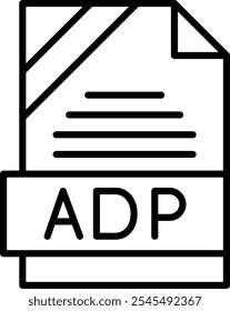 ADP Vector Vector Icon Design Symbol