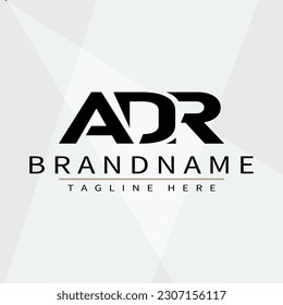 ADR Alphabet initial Letter Monogram Icon Logo vector illustration