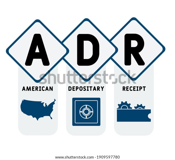 Adr American Depositary Receipt Acronym Business Stock Vector (Royalty ...