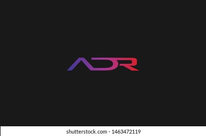 ADR , DR, and AD initials logo vector template