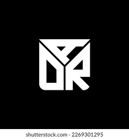 ADR-Brief Logo kreatives Design mit Vektorgrafik, ADR einfach und modern Logo.