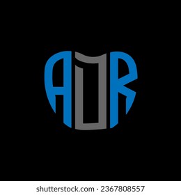 ADR letter logo creative design. ADR unique design.
