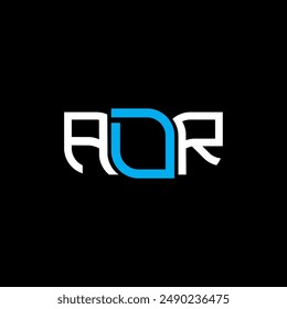 ADR logo design, ADR simple and modern logo. ADR luxurious alphabet design  