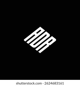 Logotipo ADR Ícone ADR Monograma ADR do vetor ADR Letra ADRtriângulo ADRminimalista ADRflat Design de logotipo abstrato moderno e único.
