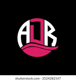 ADR-Logo-Monogramm einzeln auf einer kreisförmigen Element-Designvorlage, ADR-Buchstabe-Logo-Design auf schwarzem Hintergrund. ADR kreative Initialen Buchstaben Logo-Konzept. ADR 
