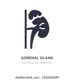 Adrenal Gland Icon On White Background. Simple Element Illustration From Medical Concept. Adrenal Gland Icon Symbol Design.