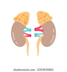 Adrenal Gland icon in vector. Logotype