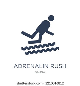Adrenalin rush icon. Trendy flat vector Adrenalin rush icon on white background from sauna collection, vector illustration can be use for web and mobile, eps10