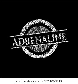Adrenaline with chalkboard texture