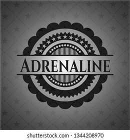Adrenaline dark icon or emblem