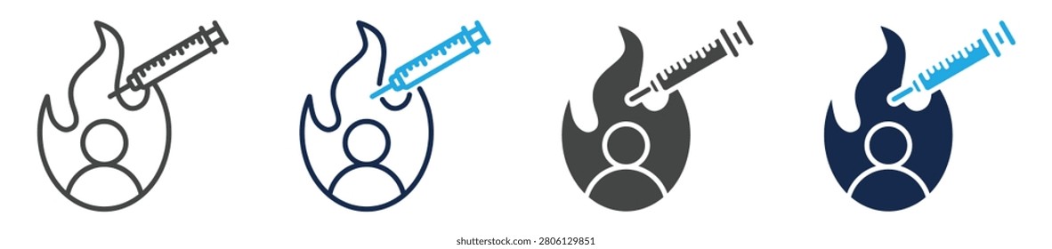 adrenaline icon sheet multiple concept