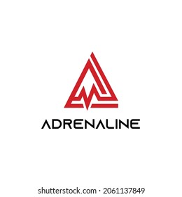 Adrenaline Logo - Latter A Logo Vector
