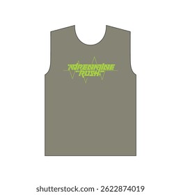 ADRENALINE RUSH - MODERN AND STYLISH TYPOGRAPHY DESIGN, VECTOR PRINT T-SHIRT, GRAPHIC VECTOR DESIGN, URBAN STYLE, STREET WEAR FASHION ILLUSTRATION, 