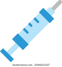 Adrenaline Syringe Vector Flat Icon Design