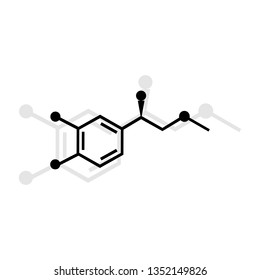 Adrenaline vector icon on white background