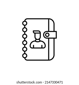 Adress Book icon in vector. logotype