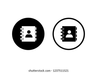 Adress book symbol icon vector illustration. 