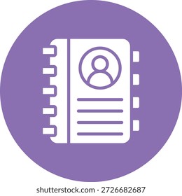 Adress Book Vector Icon Design Illustration