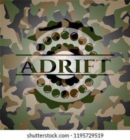 Adrift on camouflaged pattern