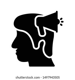 ads glyph flat vector icon