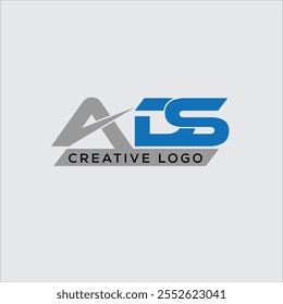 Ícone de design do logotipo inicial do ADS