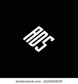 ADS logo ADS icon ADS vector ADS monogram ADSletter ADSminimalist ADStriangle ADSflat Unique modern flat abstract logo design.
