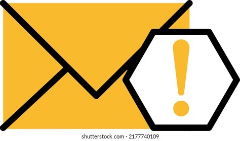 Anuncios correo basura, ilustración, vector en un fondo blanco.